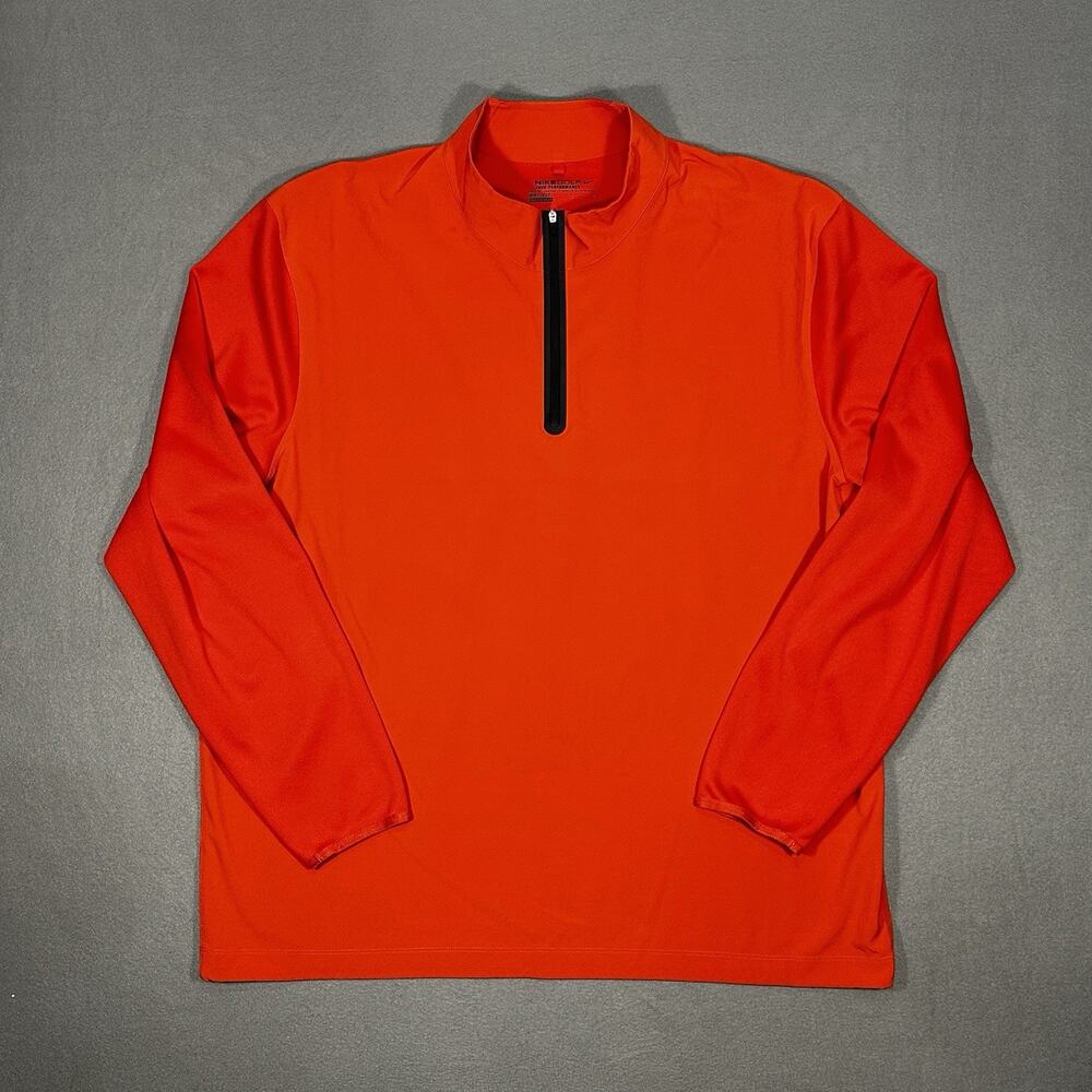 Nike Golf Tour Performance Dri-FIT Men’s XXL Red Quarter Zip Pullover